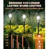 ALFIOT Solar Pathway Lights Outdoor,2 Pack Bright Solar Lights Outdoor,IP65