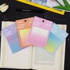 Gradient Transparent Sticky Notes, 8x8 cm See Through Notes for
