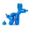 Artconal - Escultura de perro con globo azul brillante, decoración