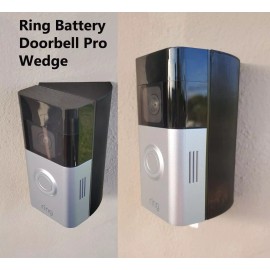 Ring Battery Doorbell Pro Wedge Angle Bracket Mount 15 25 35 45 60 90 Degree - 60°