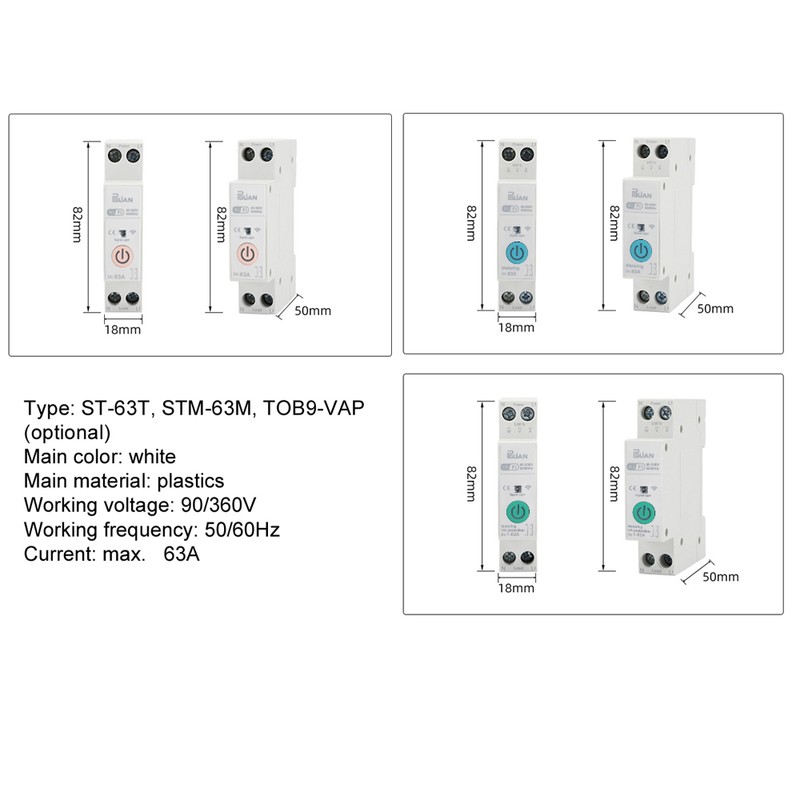 Tuya WiFi Intelligent Switch Portable Home Automation DIY Breaker Timing