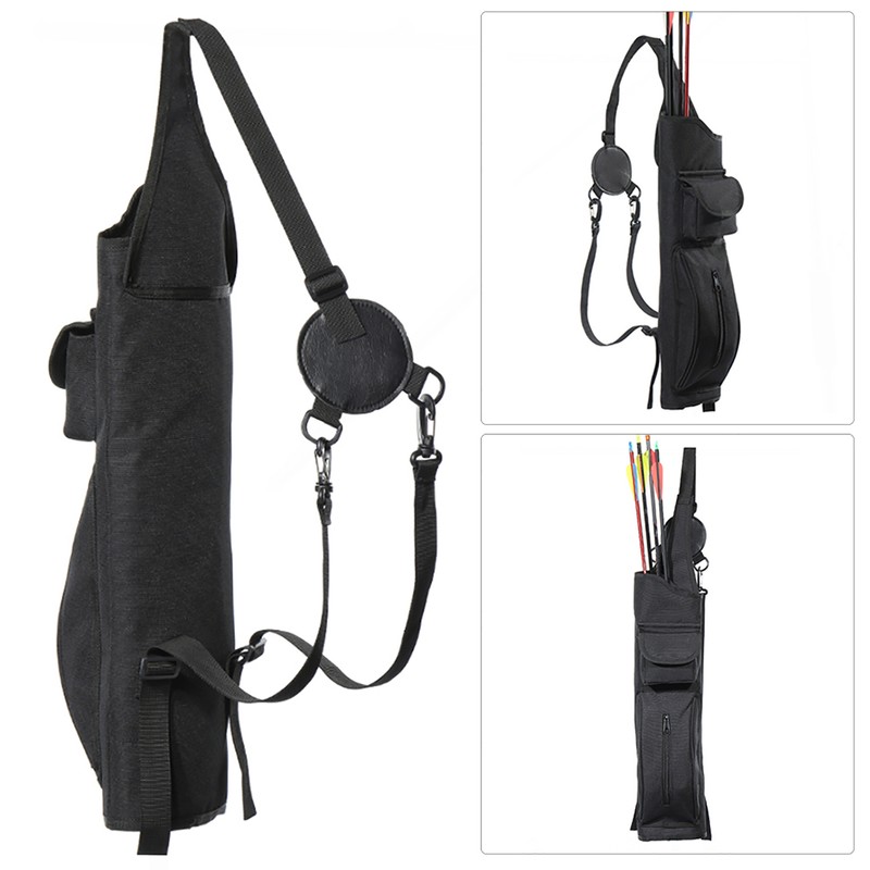 Universal Carbon Glass Fiber Arrows Case Canvas Quiver Backpack Type