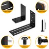 Adjustable Barricade Brackets (2pcs) - Drop Open Bar Holder for