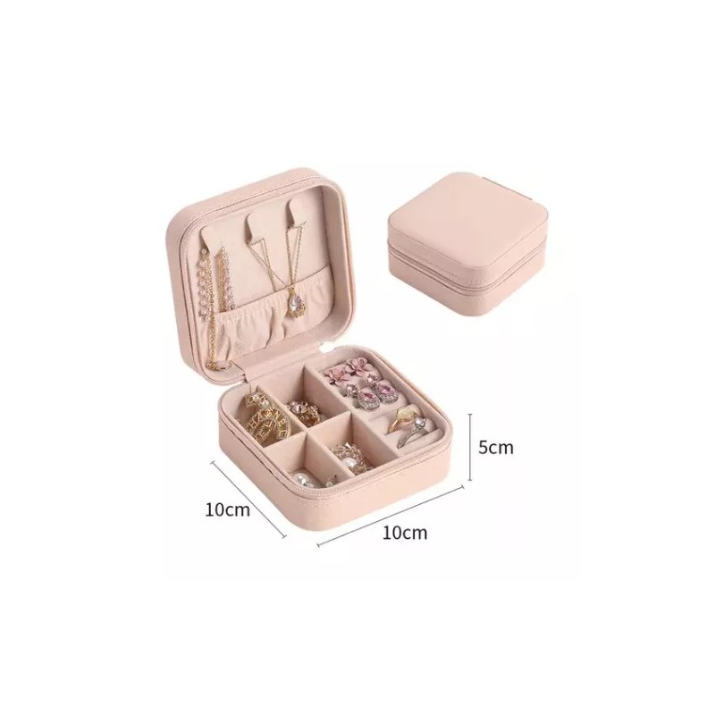Maíz Joyero Caja Mini Portátil Joyas Viaje Organizador Estuche