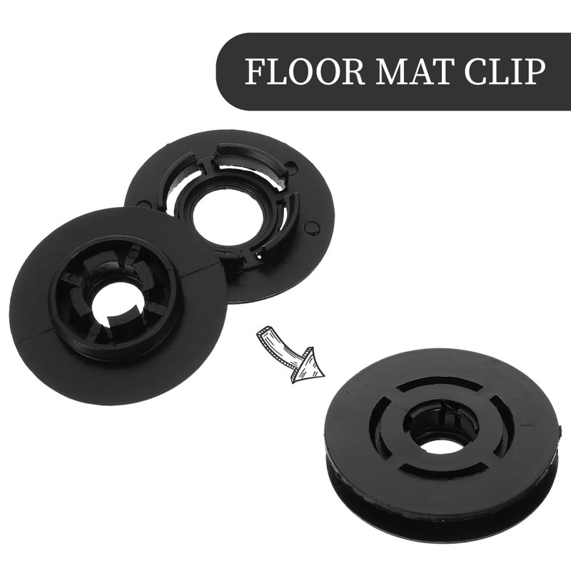 iplusmile 4pcs Car Floor Mat Retainer Clips Anti- Holder for