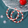 Christmas Candy Cane Earrings for Women Candy Cane Hoop Earrings