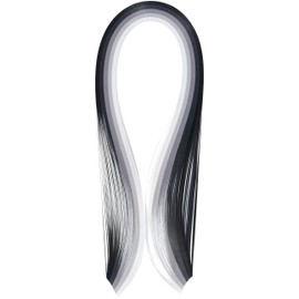 Quilled Creations Mixed Color Quilling Paper, 1/4-Inch, Grey, 100 Per Package