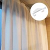 Fuyamp 50 Pcs Plastic Curtain Hooks, White Curtain Track Glider