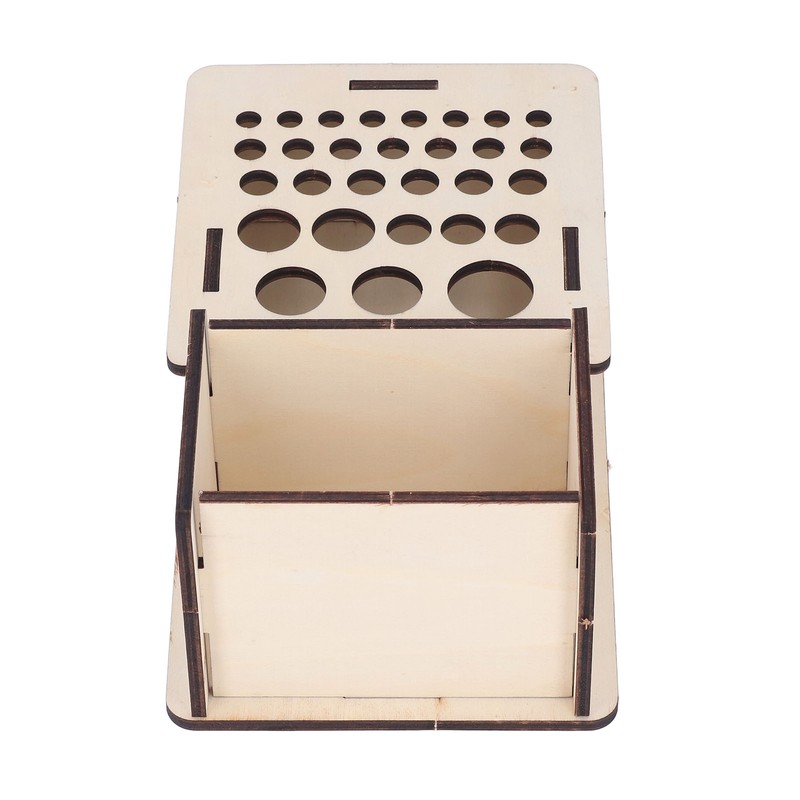 Leather Tools Storage Box Shelf Beech Leathers Craft Rack Stand