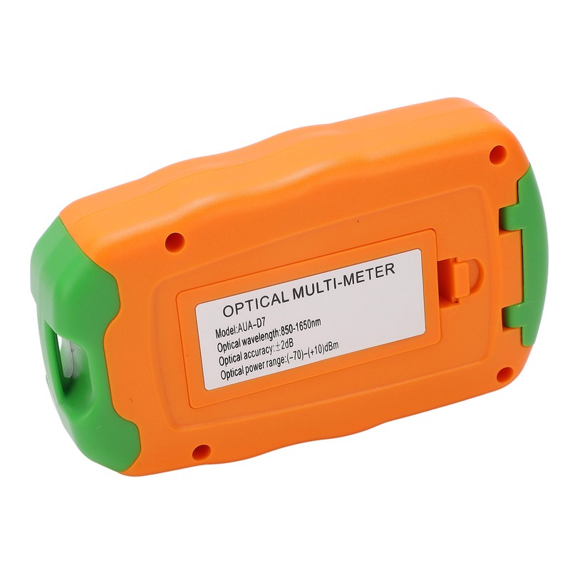 Orange Mini Fiber Optic Power Meter Fast Accurate Sensitive Robust