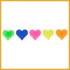 Partuto 70pcs Bicycle Wheel Spoke Bead Heart Shaped Bead Clip
