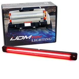 iJDMTOY Dark Red Lens 54-SMD Full LED Strip Illuminated Rear Center Tailgate ID Identification Lightbar, Compatible with Ford 2009-2016 F350 F450 F550 (Excluding F250)