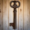 19th-Century Cast Iron Assorted Keys With Antique Finish (Lot of