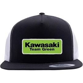Factory Effex Apparel Kawasaki Team Snapback Hat OSFM Green/Black/White