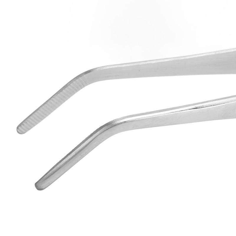 Laboratory Tweezer High Accuracy 304 Stainless Steel Serrated Edge 20cm