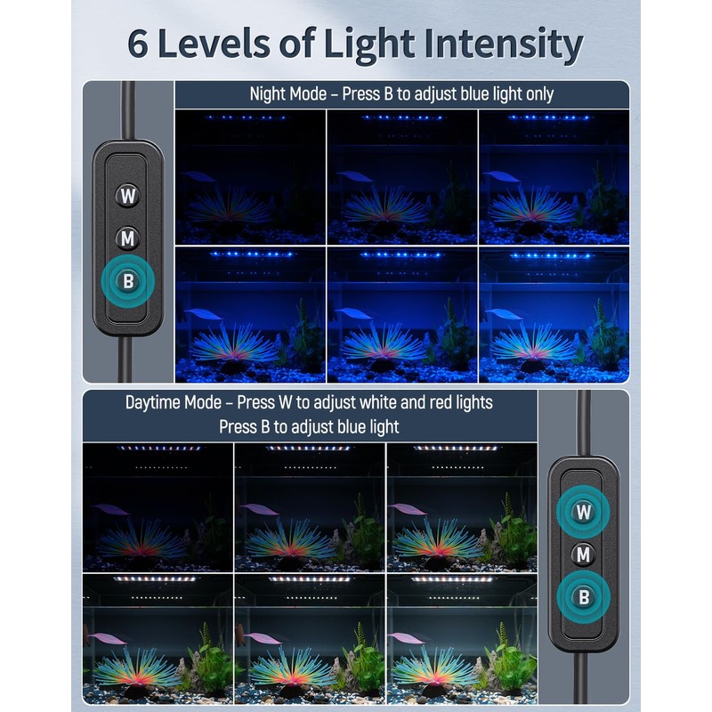 Pawfly 6 W Aquarium LED Light for 6" to 10"