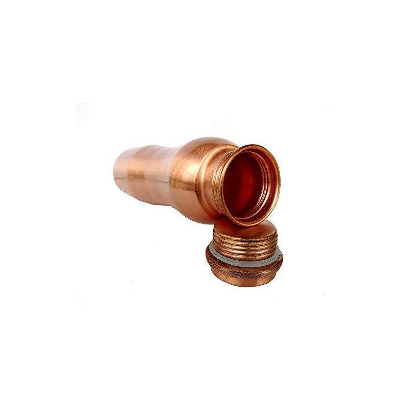 Rastogi Handicrafts Pure copper Joint Less Plain Bottle New Shape