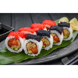 Genki Red Tobiko Flying Fish Roe – Premium Wild-Caught Taiwanese Caviar with Crisp “Pop” Texture for Sushi, Nigiri & Garnishes (50g Glass Jar)