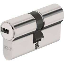 Abus Door Cylinder/Lock with Key, silver, 33461