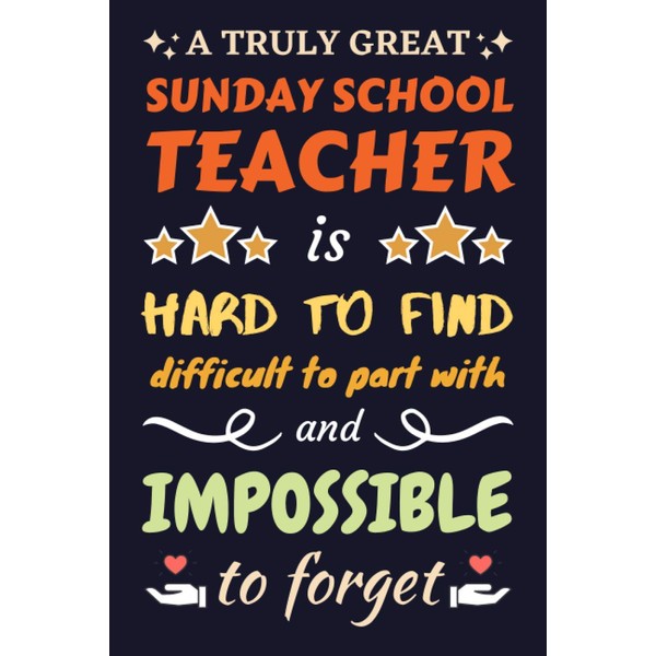 Sunday School Teacher Gifts: Lined Notebook Journal Diary Paper Blank,