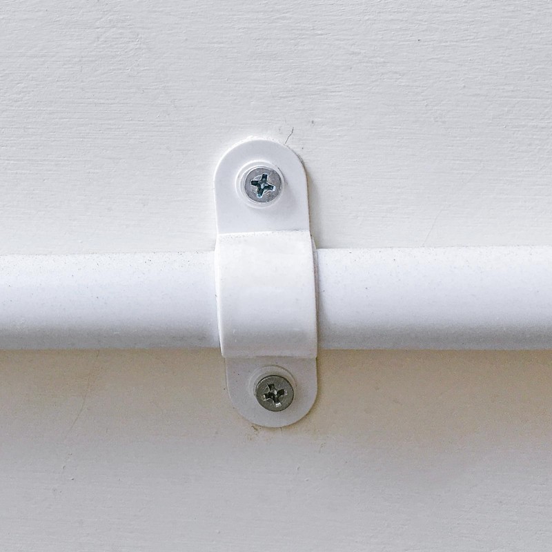 sourcing map 6Pcs PVC Pipe Straps, 40mm(1-4/7") Plastic Conduit Strap