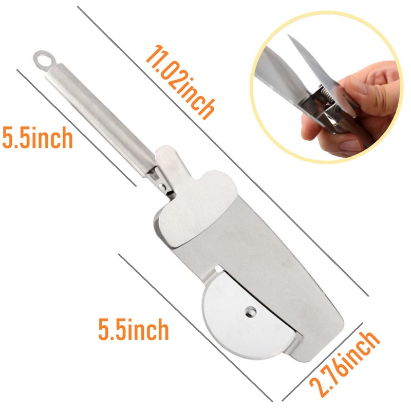 K KIRKWOOD KITCHEN Pizza Cutter, 3-in-1 Stainless Steel Pizza Cutter