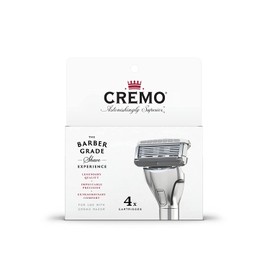 Cremo - Barber Grade Razor Blades for Men | 4 Refills, Silver