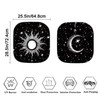 Coldinair Sun Moon Front Windshield Shade 2Pcs Sunshade for Car
