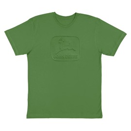 John Deere Mens Embossed Vintage TM Short Sleeve Graphic Tee-Green-XL