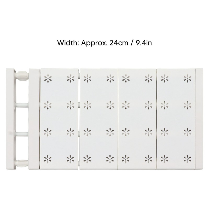Wardrobe Partition Board Storage Extendable Rod Space Saving Layered Partition
