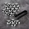 Pack of 20 Wheel Bolt Caps, Universal 17 mm Plastic