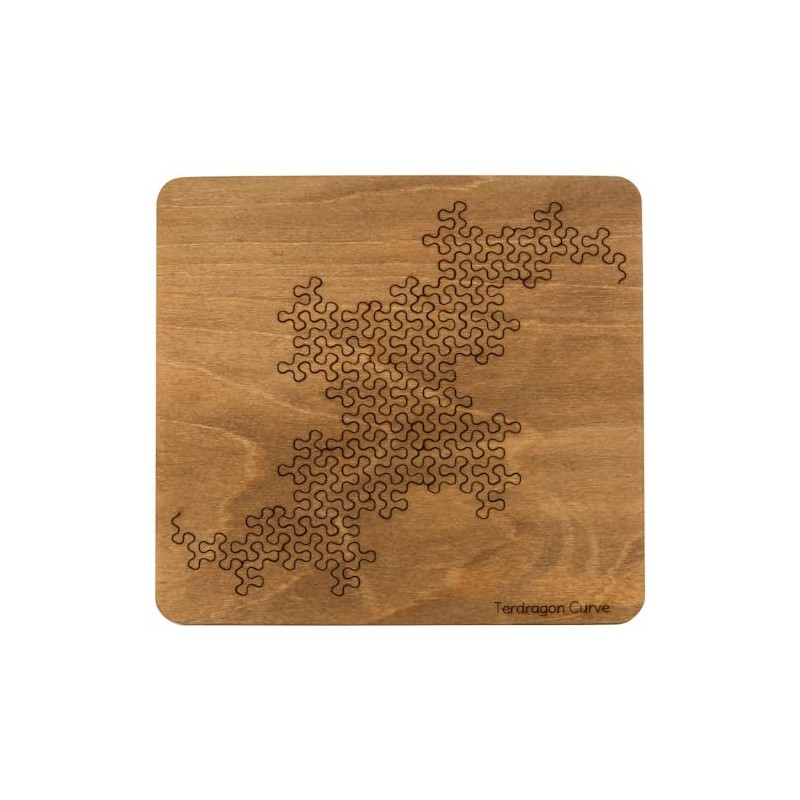 Martin Raynsford Wooden Fractal Tray Puzzle - Terdragon Curve