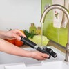 Safety can opener, stainless steel, ergonomic non-slip design with smooth