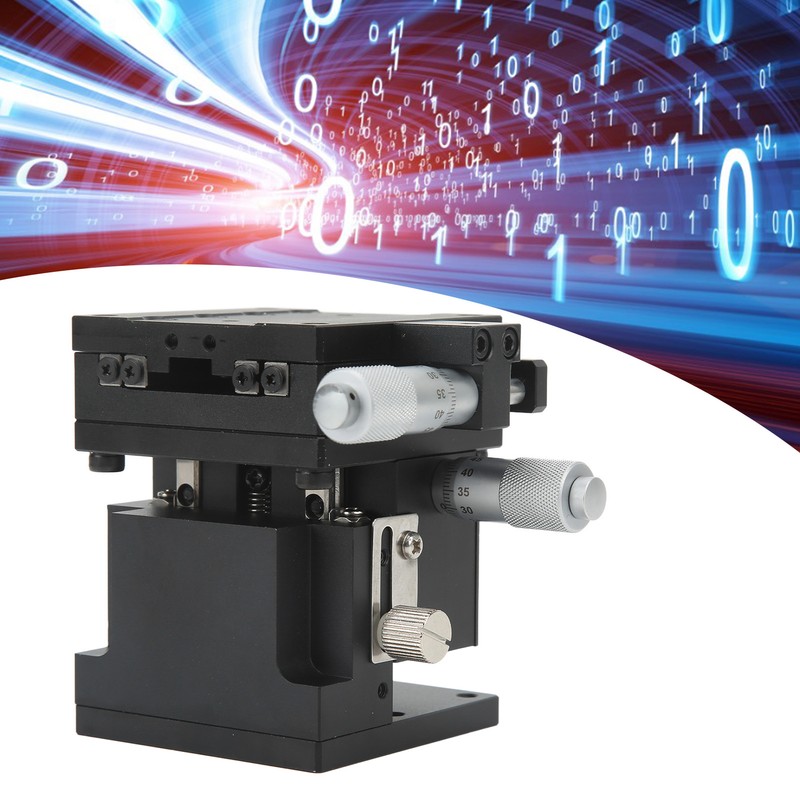 Manual Linear Stage Aluminum Alloy Black Anodized Surface XZ Axes