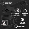 Islero PAIR of Double D Ring Ankle Cuffs Weight Lifting