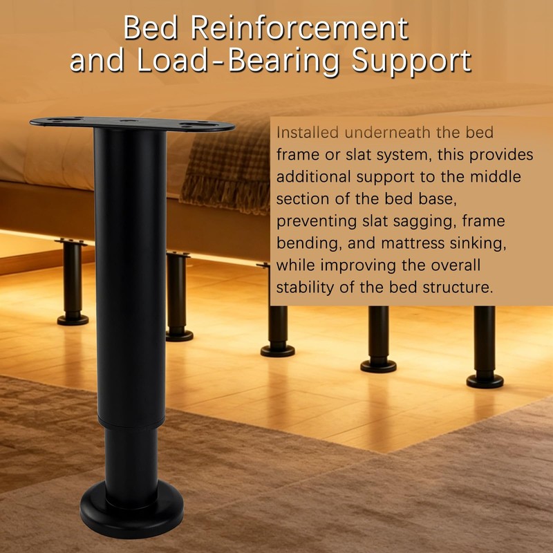 4Pcs Adjustable Bed Support Legs 10-16.5", Heavy Duty Support Legs