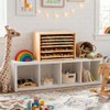 Wooden Puzzle Holder Rack, 7-Tier Puzzle Storage Shelf with Removable