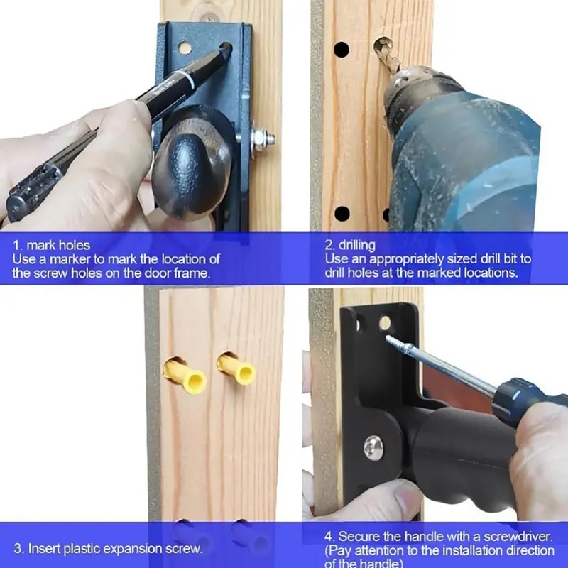 2pack Doorway Flip Assist Handle, Door Assistant Support Grip Handle,