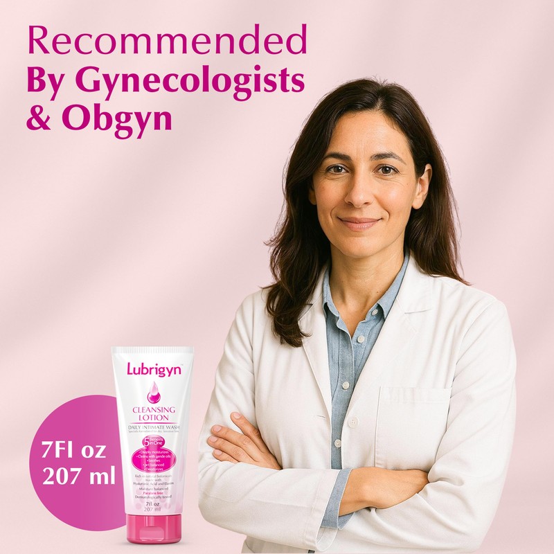 Lubrigyn - Cleansing Lotion, Moisturizing and Replenishing Daily Feminine Wash,