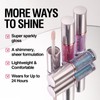 Glitter Lip Gloss, Sparkling Iridescent Lip Gloss Moisturizing Hydrating Shimmer