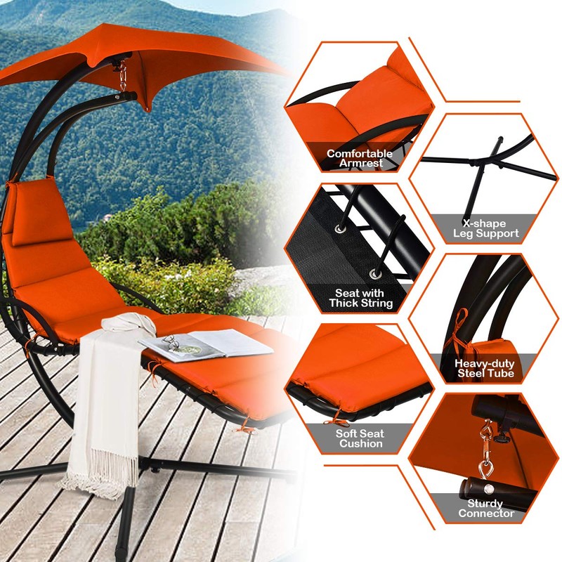 BETTARY Hammock Chairs, Orange
