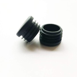 CaSuTong 4 Pack 1 Inch Round Plastic Plug, Pipe Tubing End Cap, Glide Insert Furniture Finishing Plug for Round Metal Tube