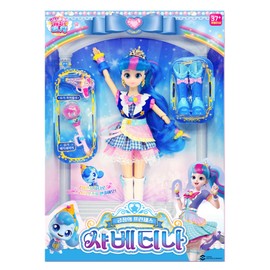 GIANANO Catch Teenieping 4, Tiniping Friends Color Change Princess Figures, Blue & Purple Princess 샤베티나