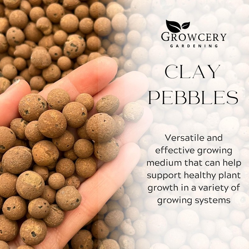 Growcery Premium Clay Pebbles For Plants: Multipurpose Growing Medium for