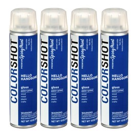 COLORSHOT Gloss Spray Paint Hello Handsome (Royal Blue) 10 oz. 4 Pack