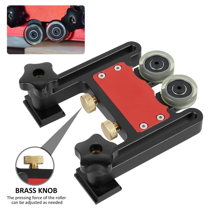 KNFFSAAJL Bearing Stock Roller Aluminum Alloy Table Saw Push Block