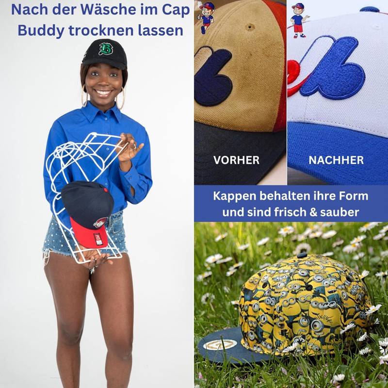 Cap Buddy Cap Washer Set of Three. 3 pcs. Package