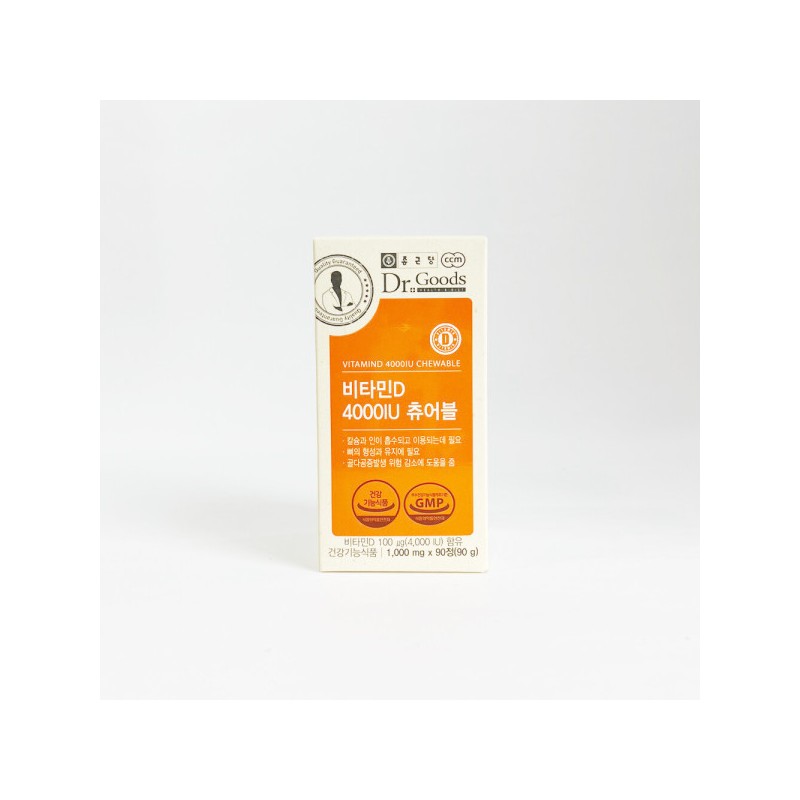 Chong Kun Dang Dr. Goods Vitamin D 4000IU Chewable 1000mg