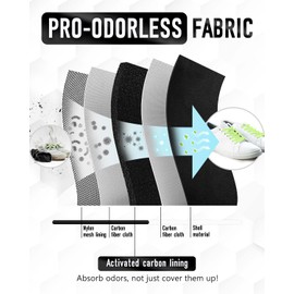 Smell Proof Shoe Cleat Bag for Travel Men - Odor-Absorbing Lightweight Water-Resistant Golf Soccer Shoe Storage Organizer with Active Carbon Fabric for Gym Sports Travel Work