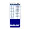 Pharmacist Badge Buddy Vertical w/Height & Weight Conversion Charts (Oversized,